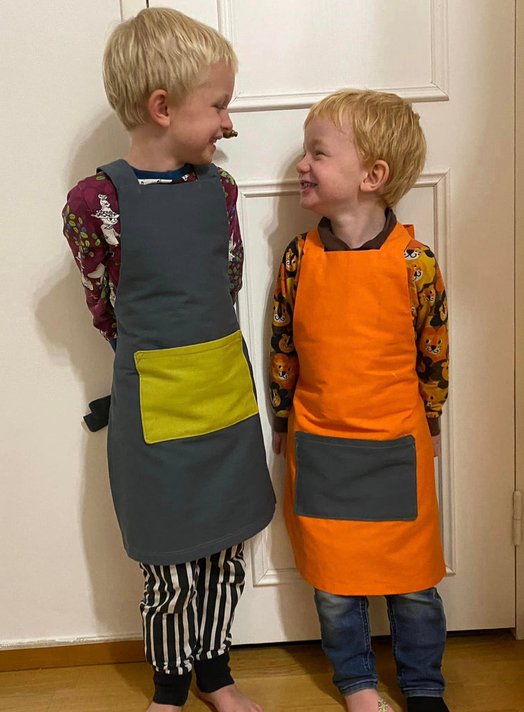 Symönster Elvin & Elsa förkläde för barn