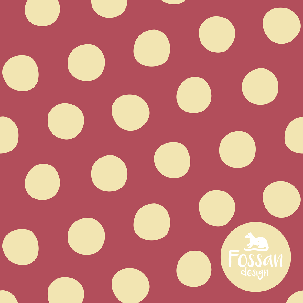Jersey Dots Wine - stuv 1.2 m