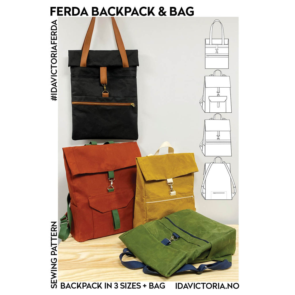 Symönster Ferda, Backpack and Bag - English