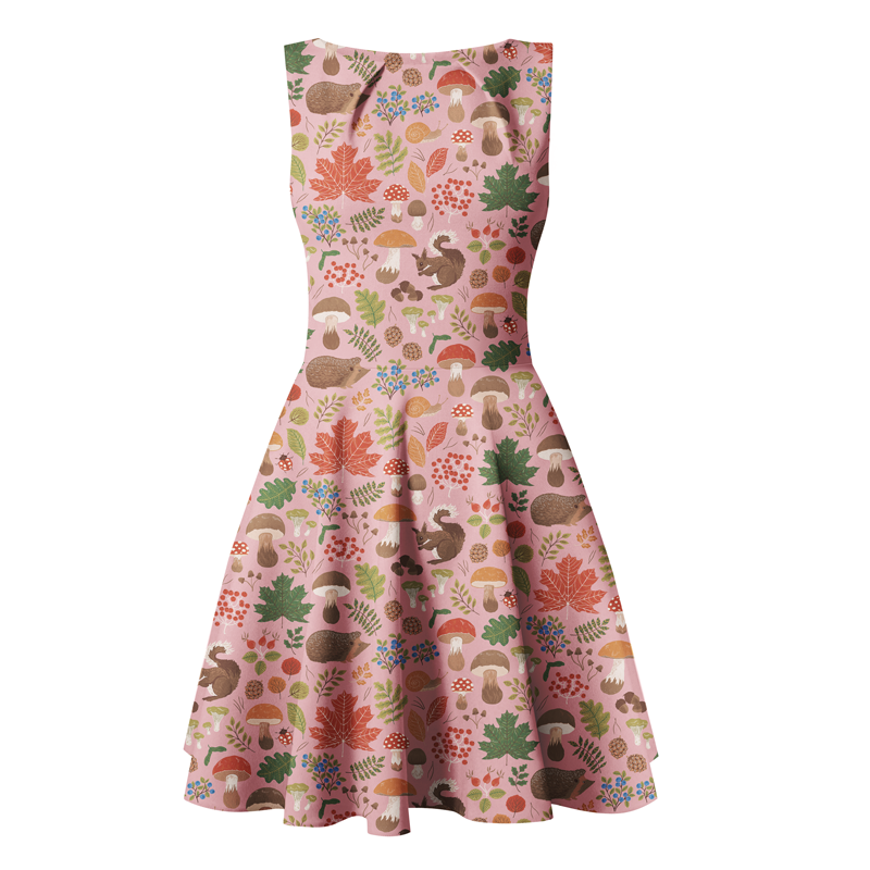 Jersey Autumn Forest Pink - stuvar