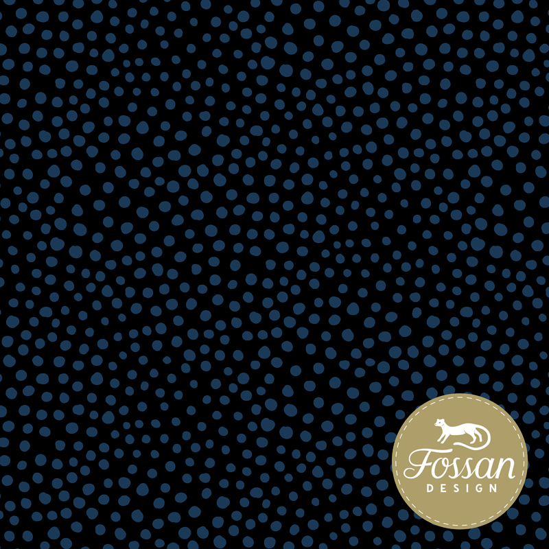 College Stone Dots Black Blue