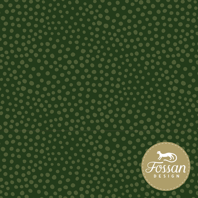Jersey Stone Dots Dark Green - stuvar