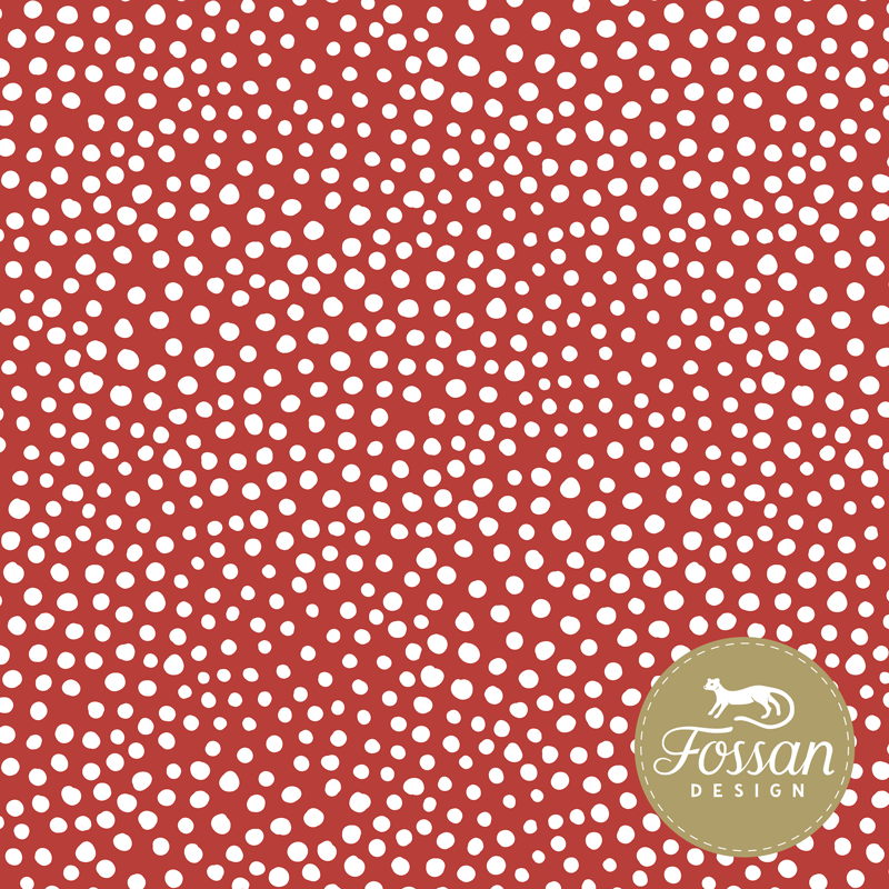 Jersey Stone Dots Red White