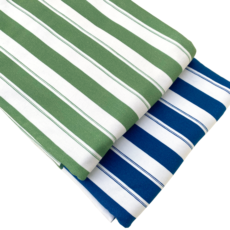 Jersey Stripes Forest Green