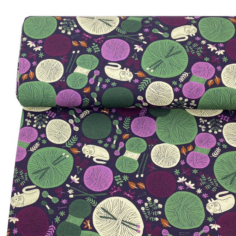 College Wool Dots Magenta
