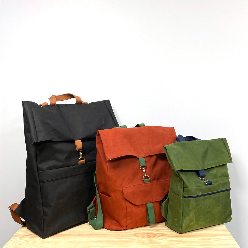 Symönster Ferda, väska och ryggsäck